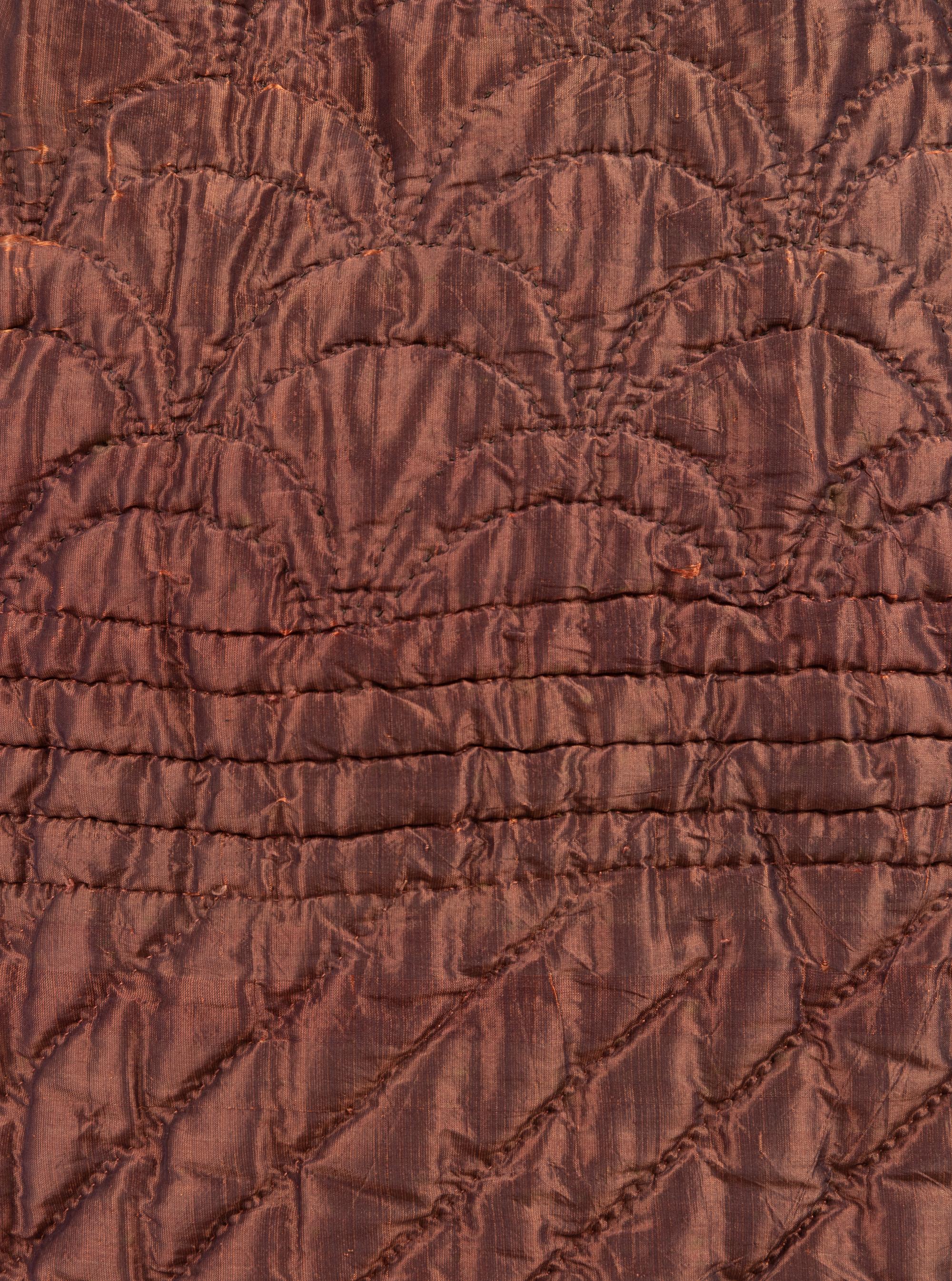 Two Quilted Silk Petticoats, 1840-50s