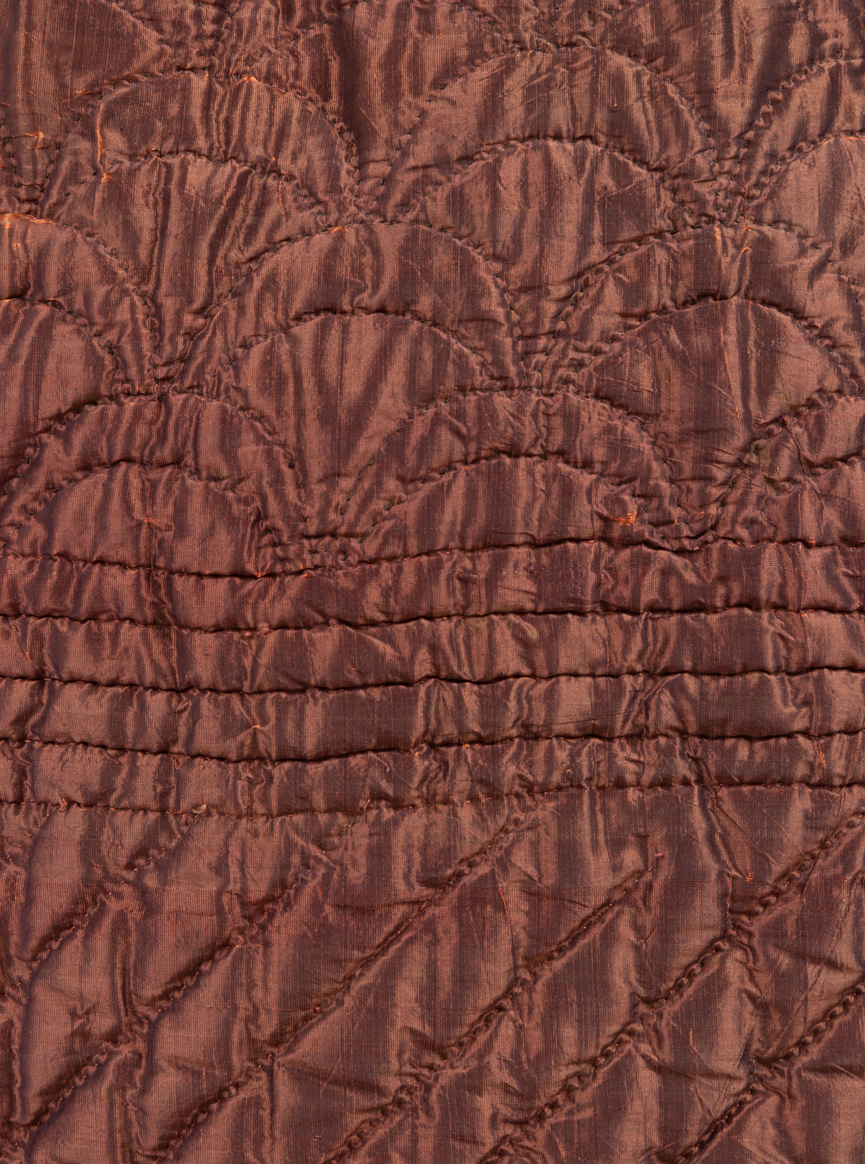 Two Quilted Silk Petticoats, 1840-50s