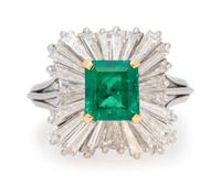 Cartier, Emerald and Diamond Ballerina Ring