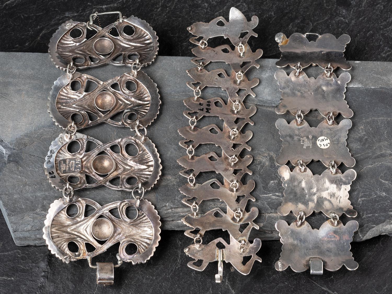 Taxco Sterling Silver Link Bracelets
