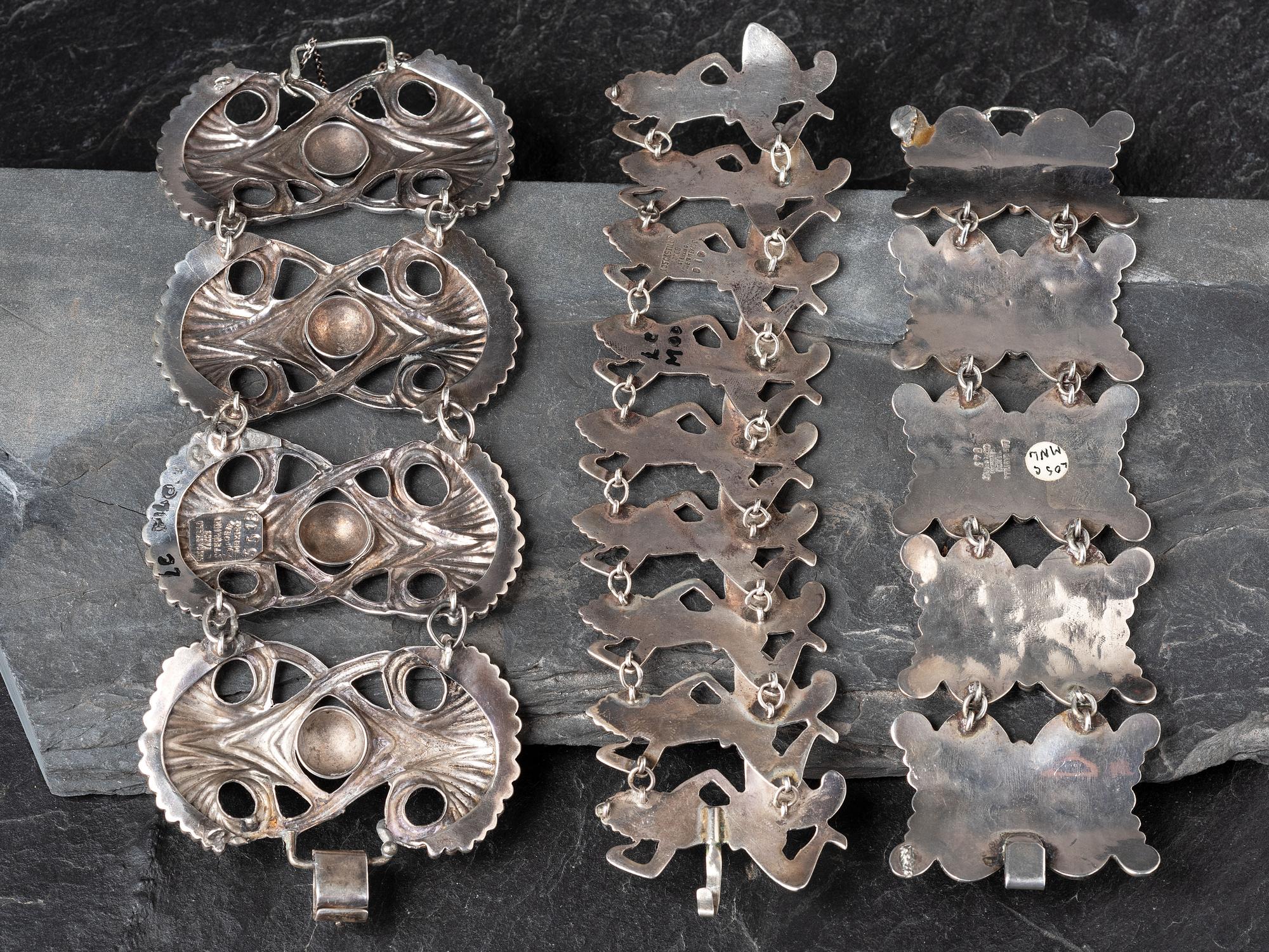 Taxco Sterling Silver Link Bracelets