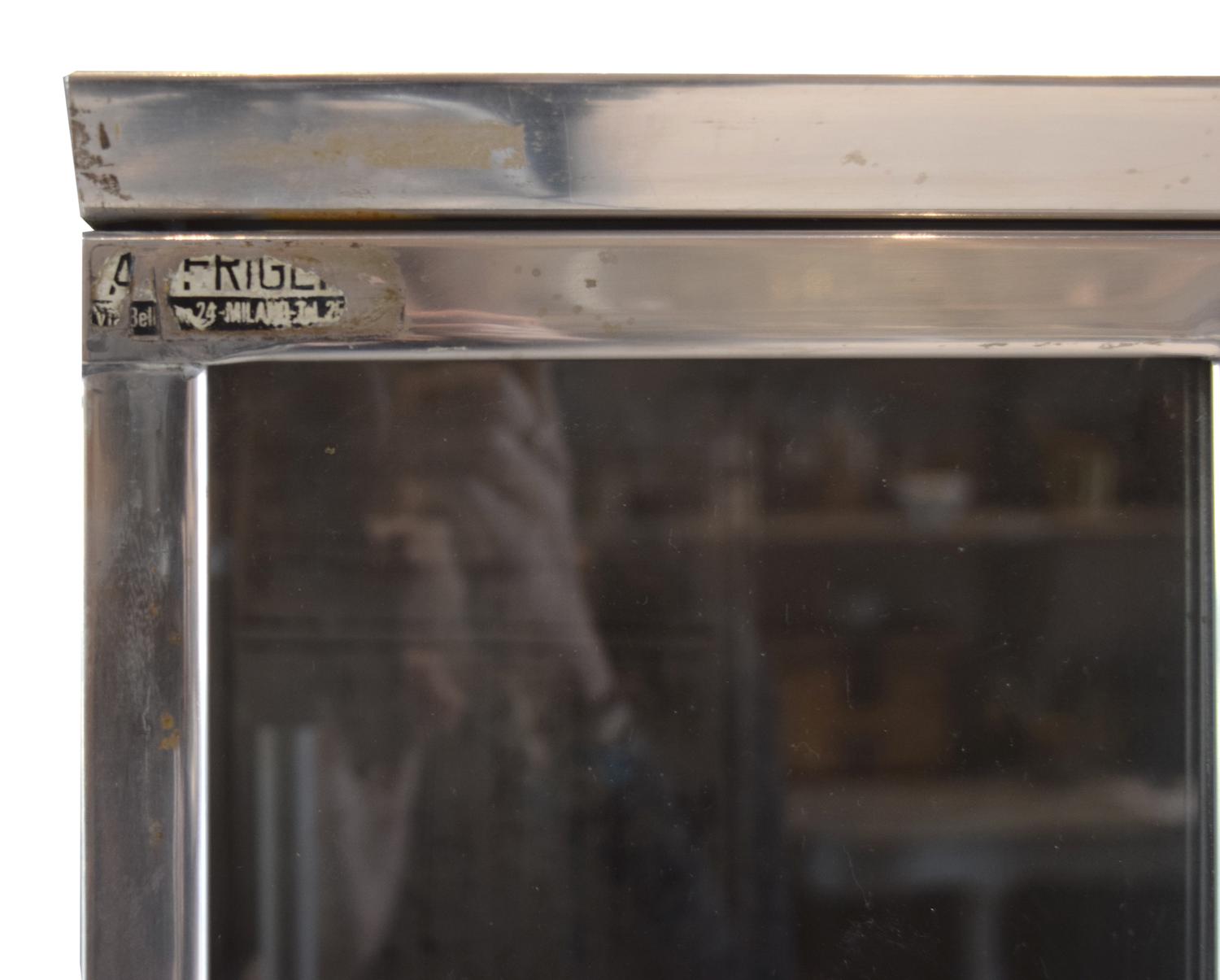 A Metal Coffee Storage Container 81" W x 24" D x 64.25" H — Italy, Circa 1950