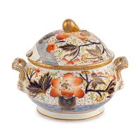 An English Earthenware "Gaudy Welsh" Soup Tureen