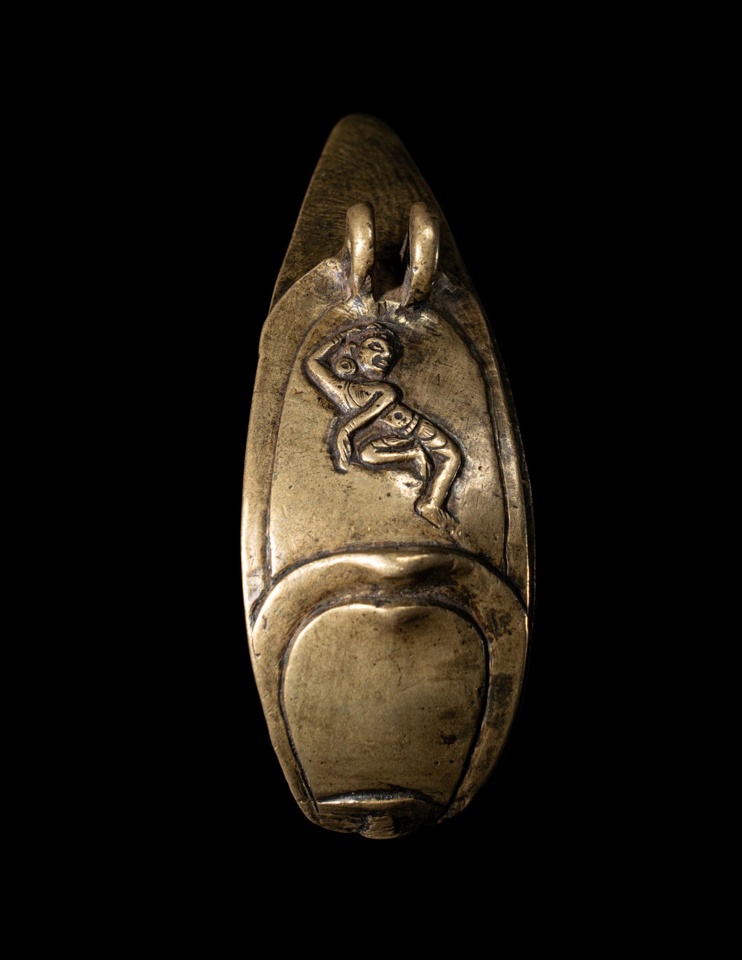 Two Tibetan Bronze Mandala Leaves