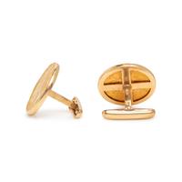 YELLOW GOLD COIN CUFFLINKS