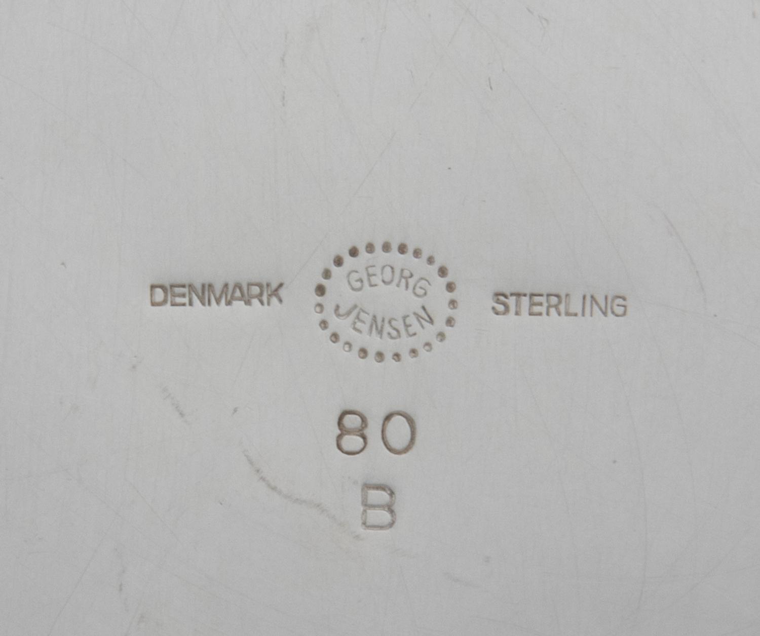 A Danish Silver Coffee Pot (Item 86 on original listing.)