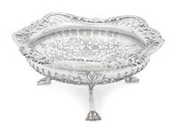An English Silver Centerpiece Basket