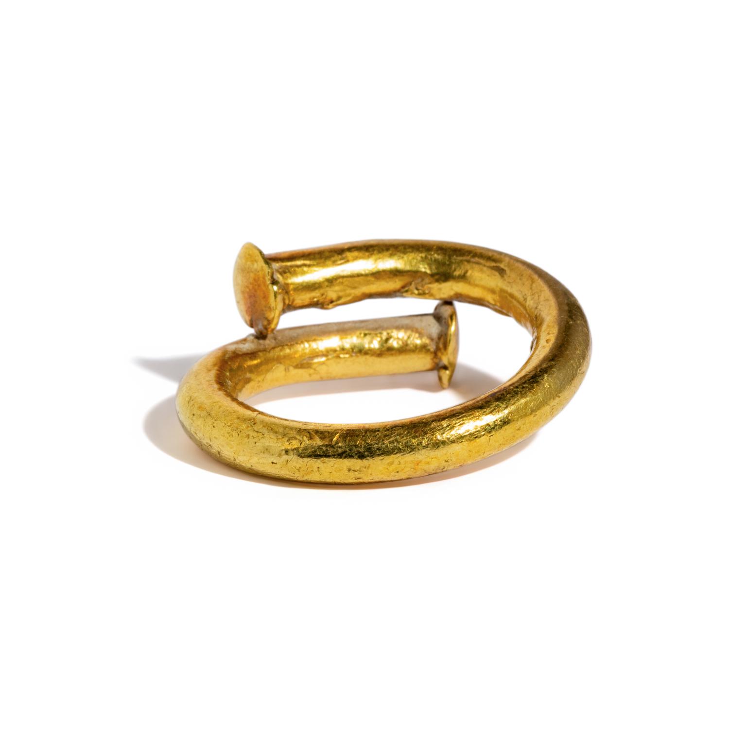 An Achaemenid or Greek Gold Hair Ring