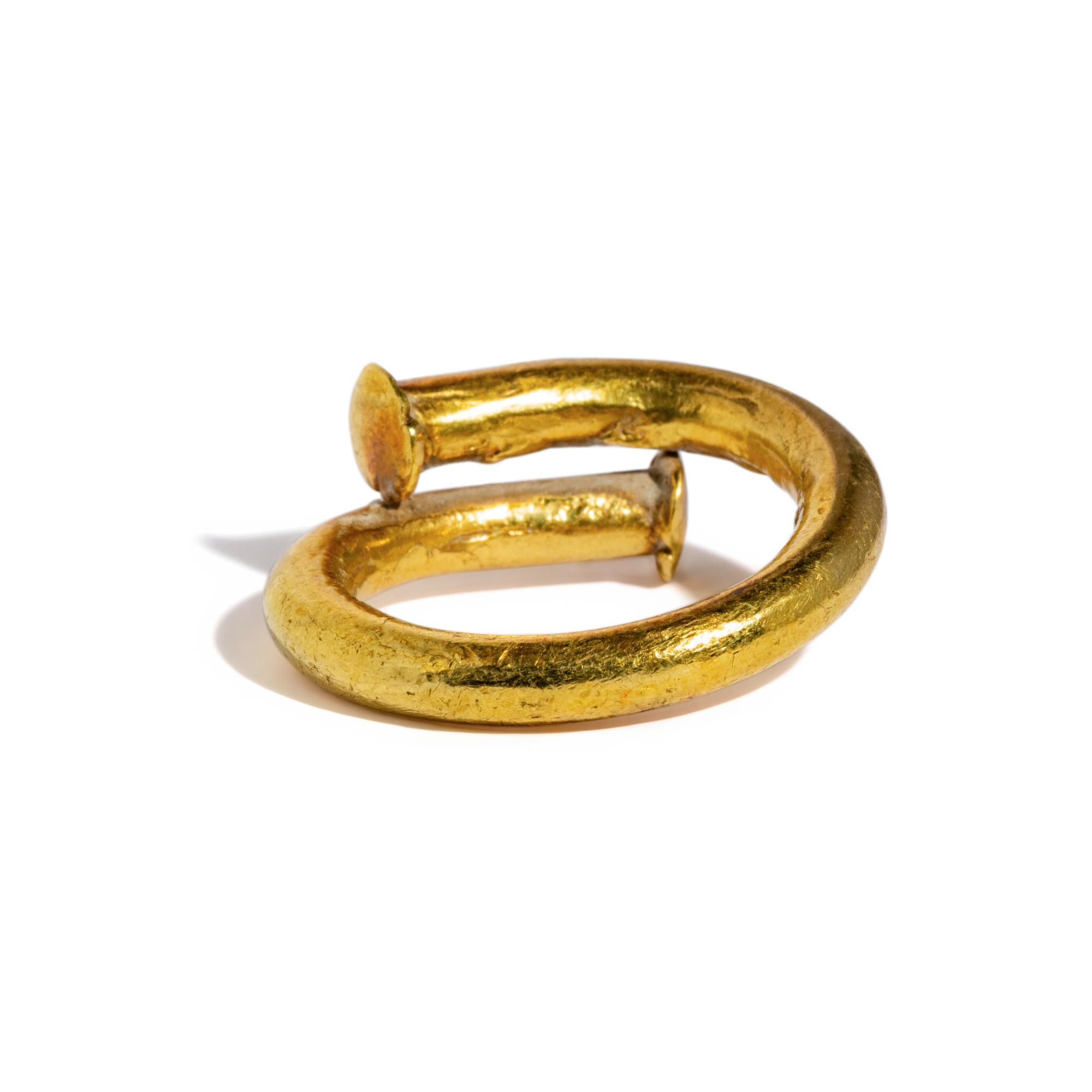 An Achaemenid or Greek Gold Hair Ring