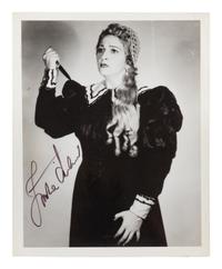 [20TH-CENTURY OPERA SINGERS]. A group of 6 photographs or photographic prints of opera singers from the 1930s, most signed, comprising images of: