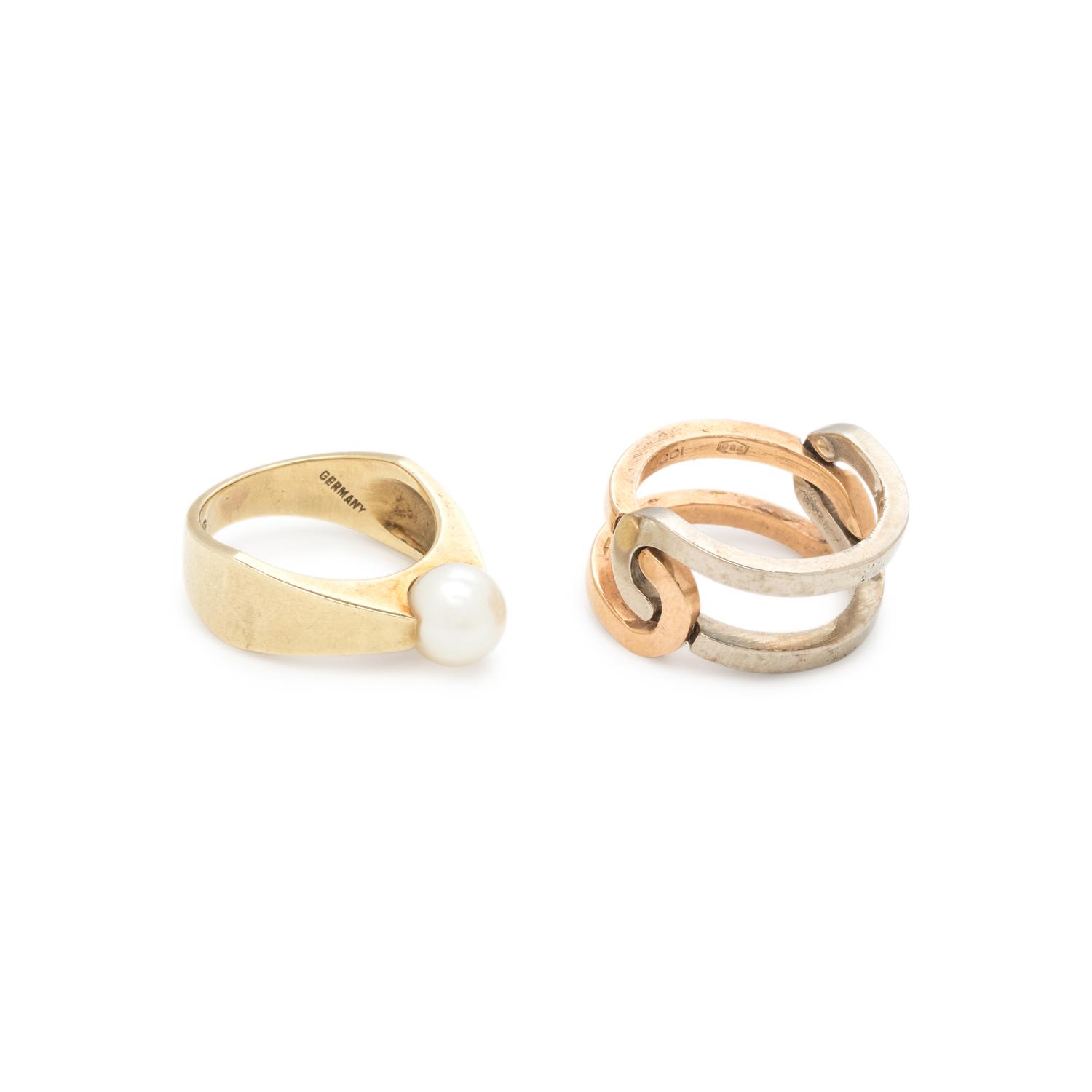 GUCCI, BICOLOR GOLD RING