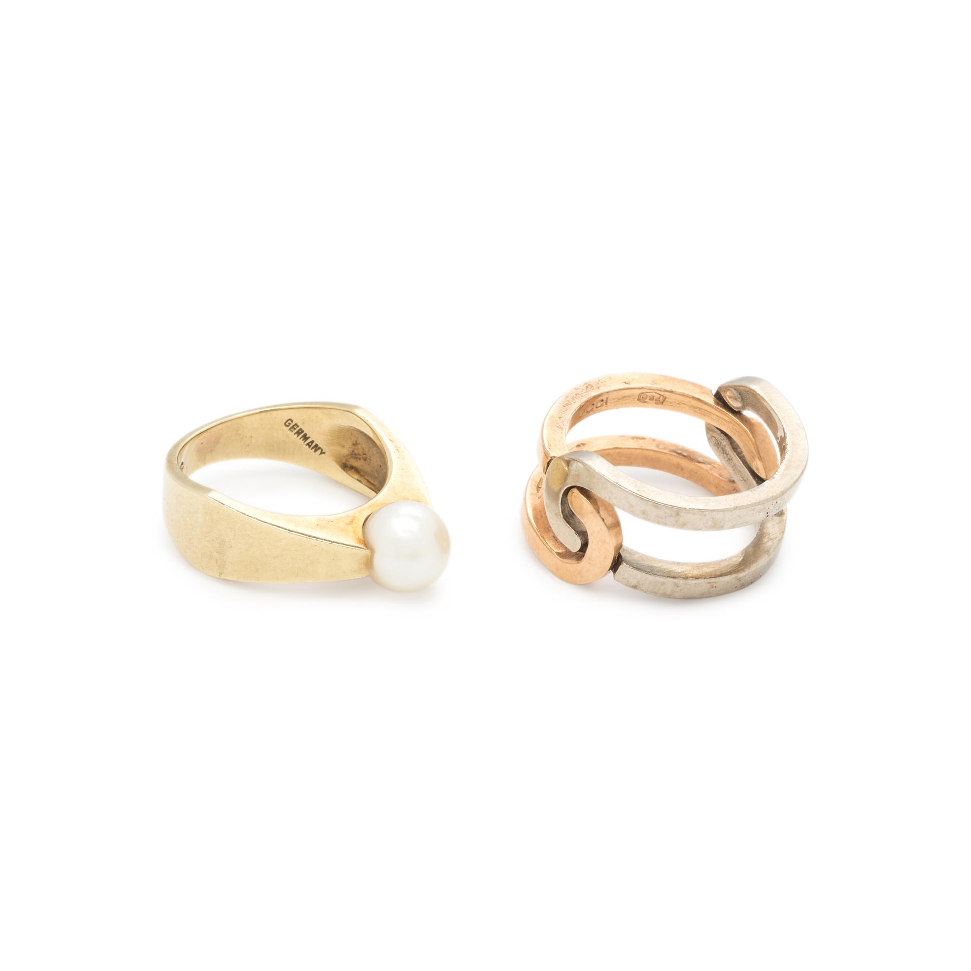 GUCCI, BICOLOR GOLD RING