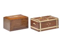 Two Nautical-Themed Inlaid Wooden Boxes, 19th / 20th Century