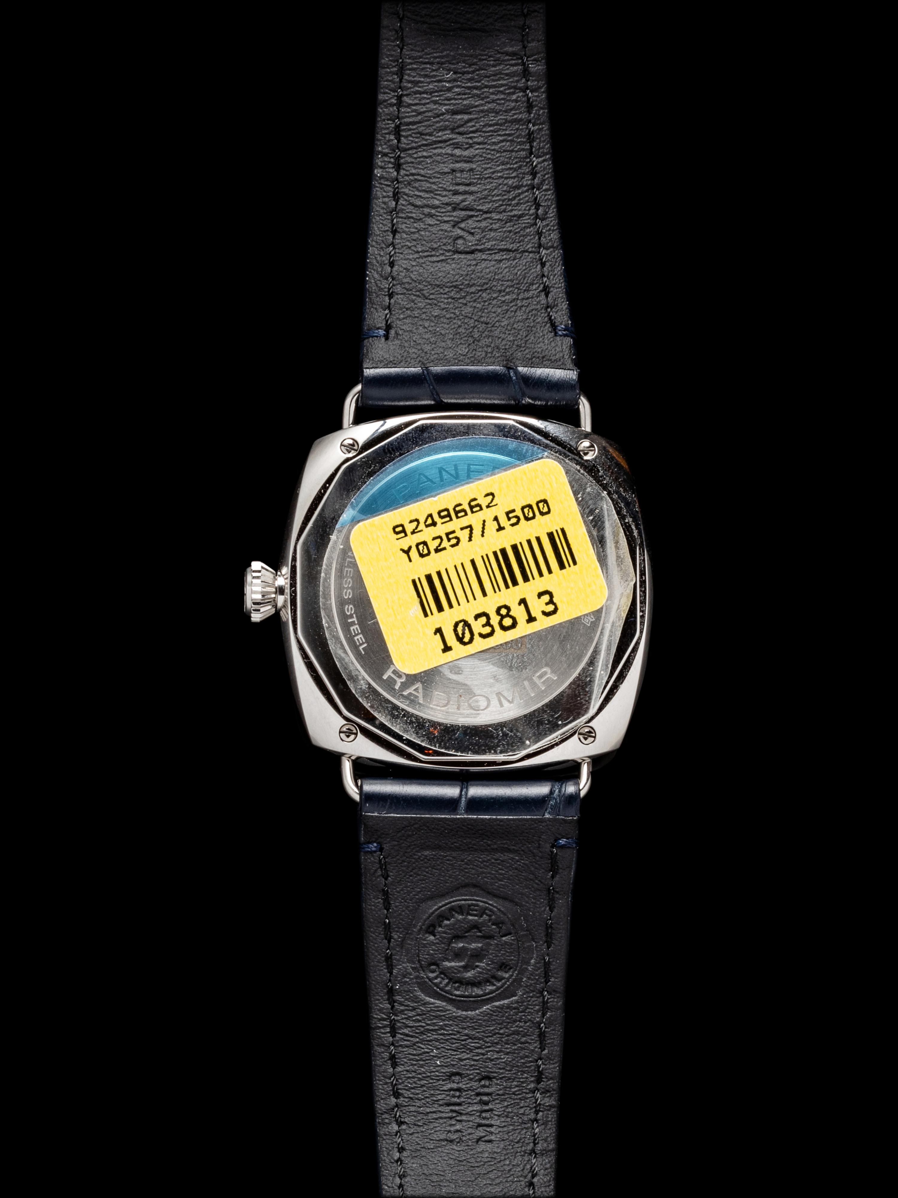 PANERAI, REF. PAM01293 STAINLESS STEEL 'RADIOMIR QUARANTA' DATE WATCH