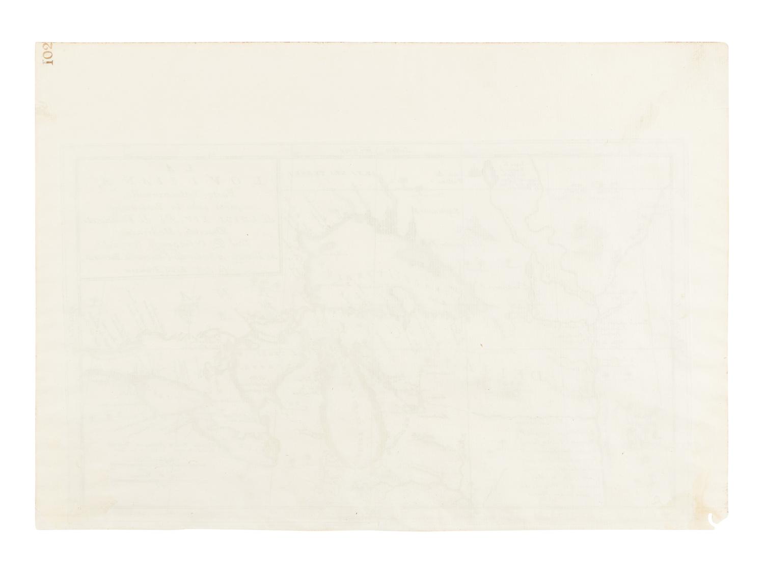 [MAP]. CORONELLI, Vincenzo (1650-1718). La Louisiana, Parte Settentrionalle, Scoperta sotto Protettione di Luigi XIV, Re di Francia… Venice, 1695.