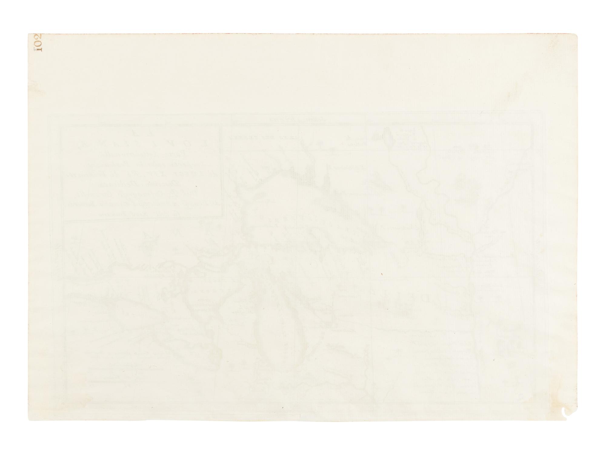 [MAP]. CORONELLI, Vincenzo (1650-1718). La Louisiana, Parte Settentrionalle, Scoperta sotto Protettione di Luigi XIV, Re di Francia… Venice, 1695.