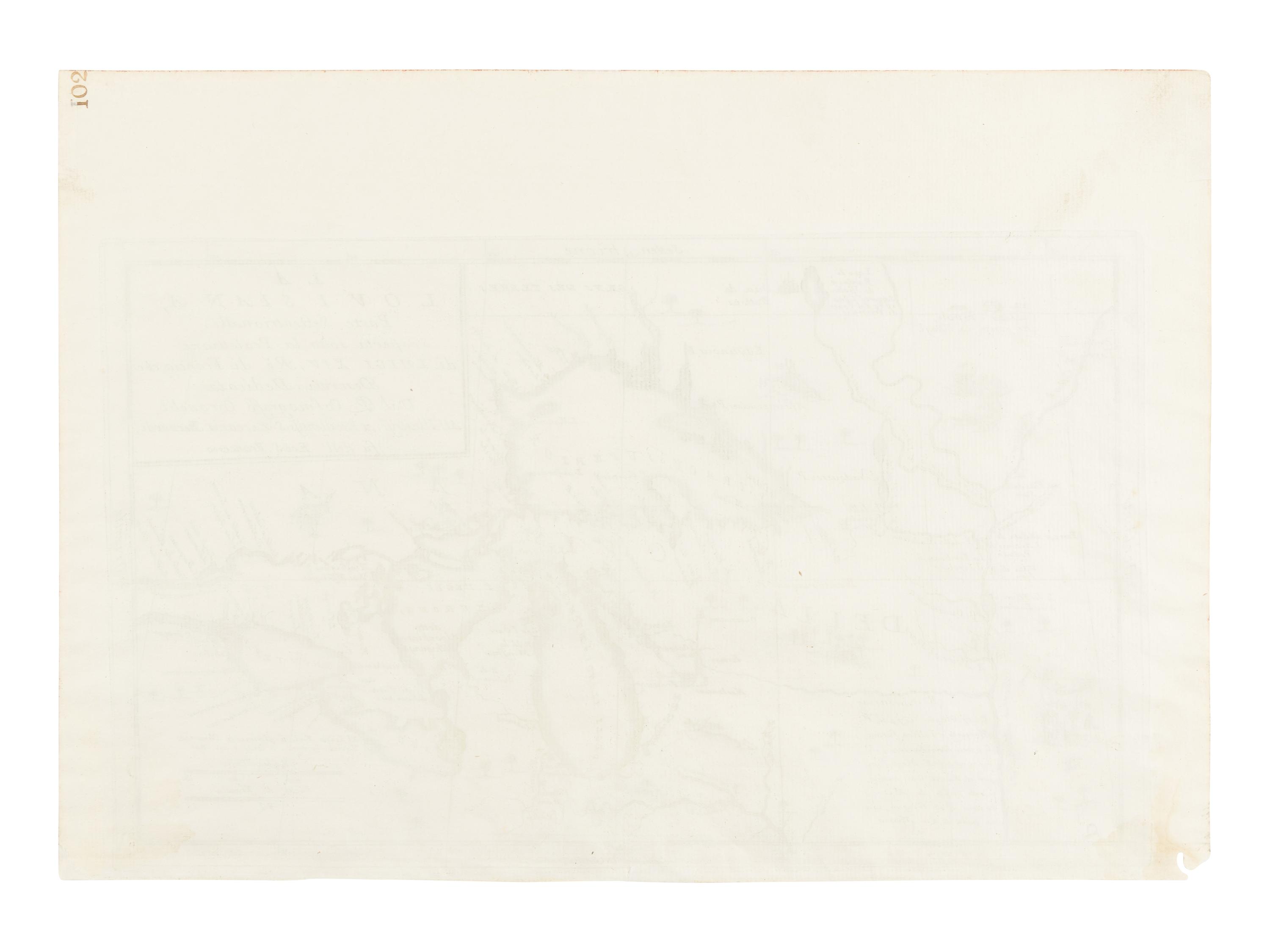 [MAP]. CORONELLI, Vincenzo (1650-1718). La Louisiana, Parte Settentrionalle, Scoperta sotto Protettione di Luigi XIV, Re di Francia… Venice, 1695.