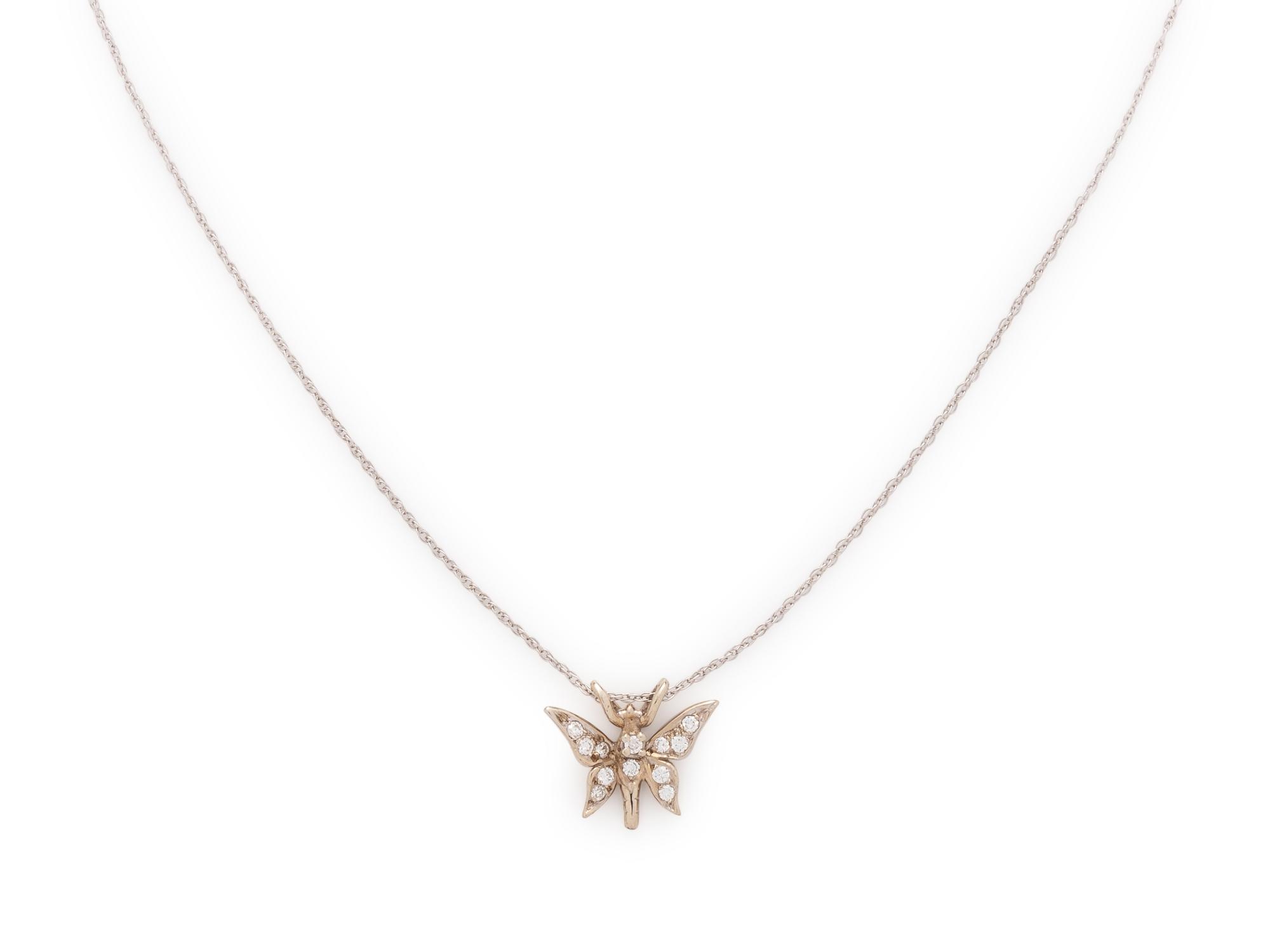 COLLECTION OF WHITE GOLD AND DIAMOND NECKLACES