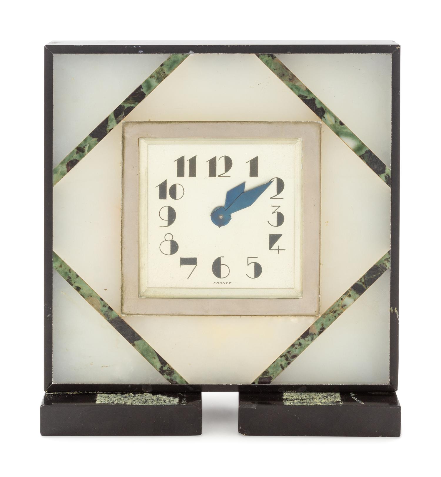 A French Art Deco Desk Clock