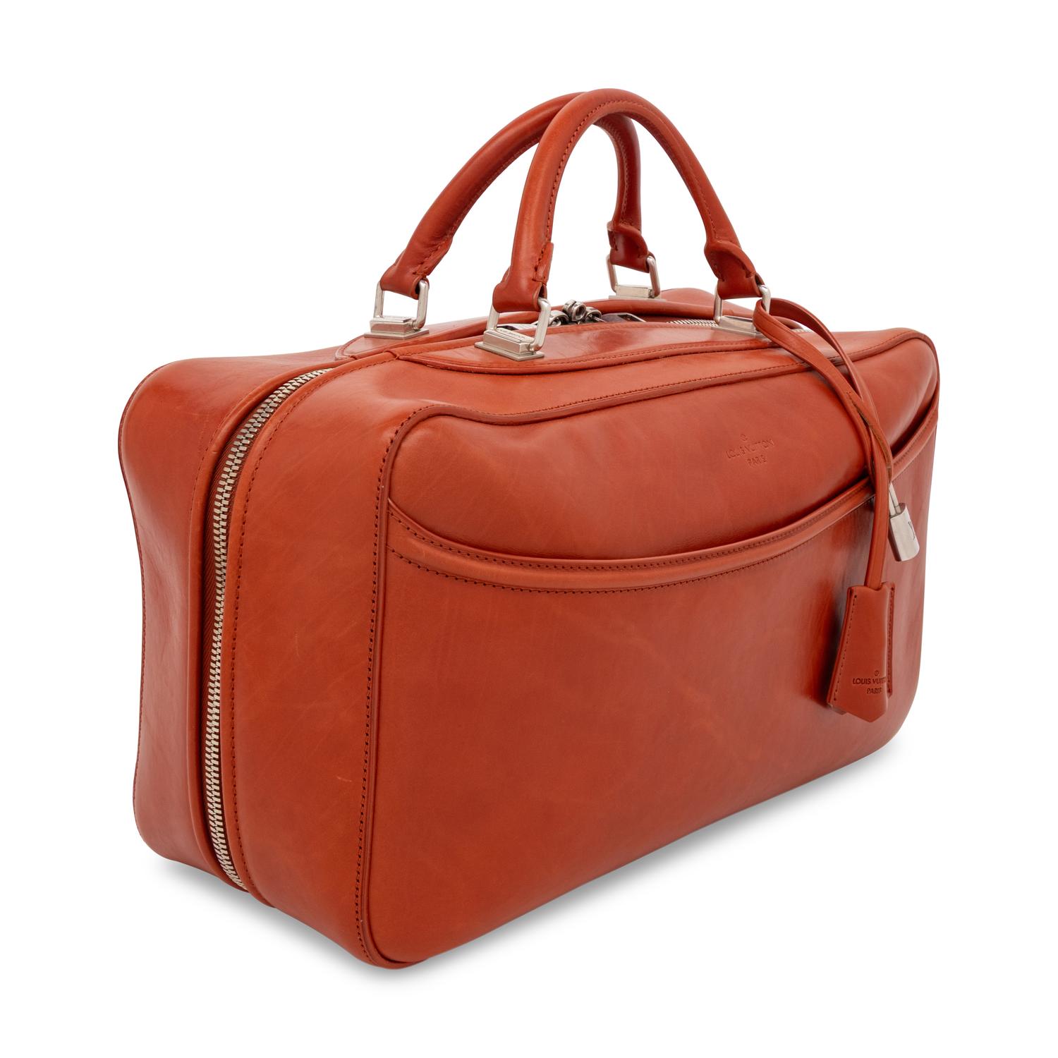 LOUIS VUITTON, LEATHER FRONTIER SUITCASE