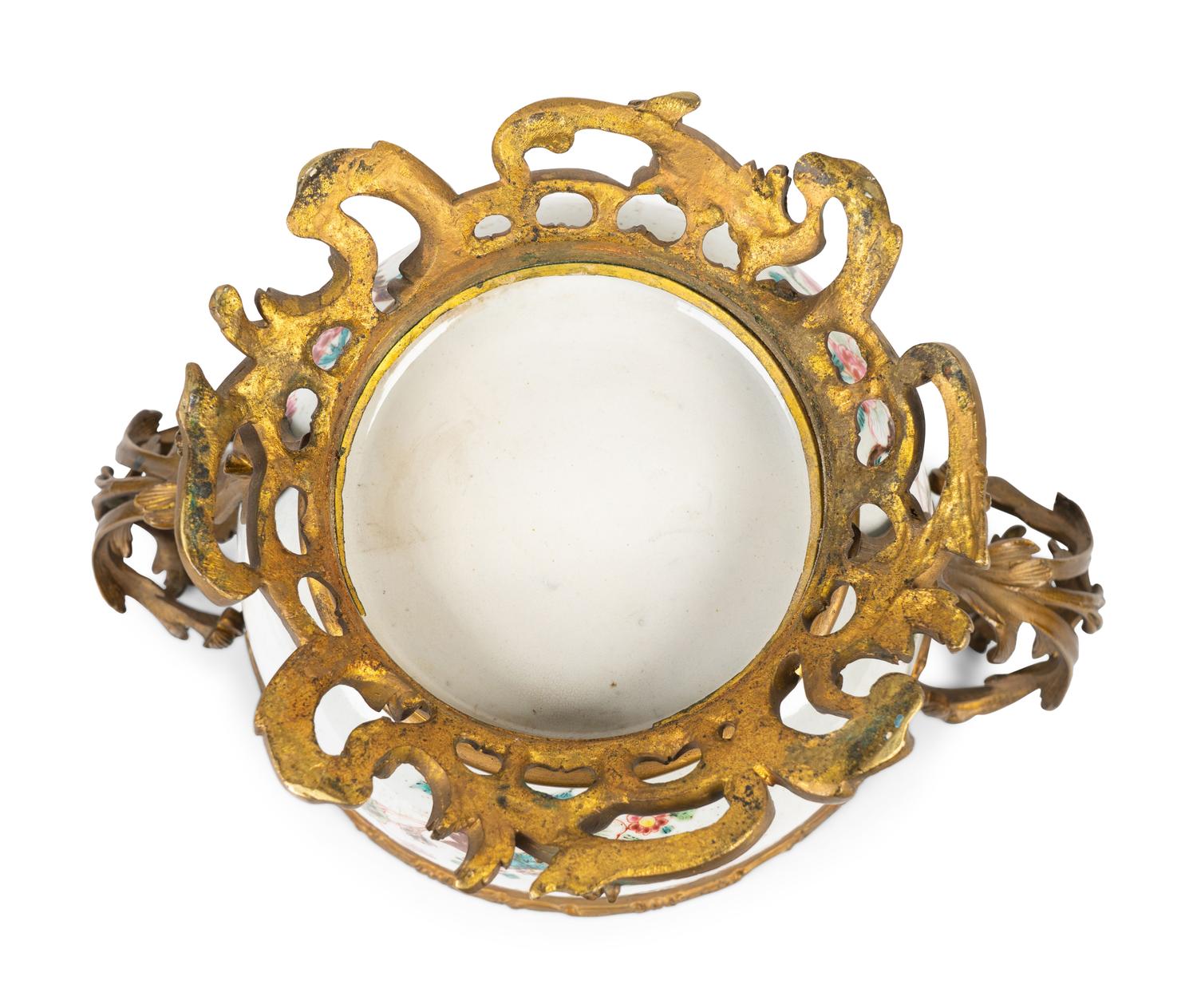 A Gilt Bronze Mounted Chinese Export Porcelain Bowl and Cover — 18TH CENTURY, Mounts 19TH CENTURY