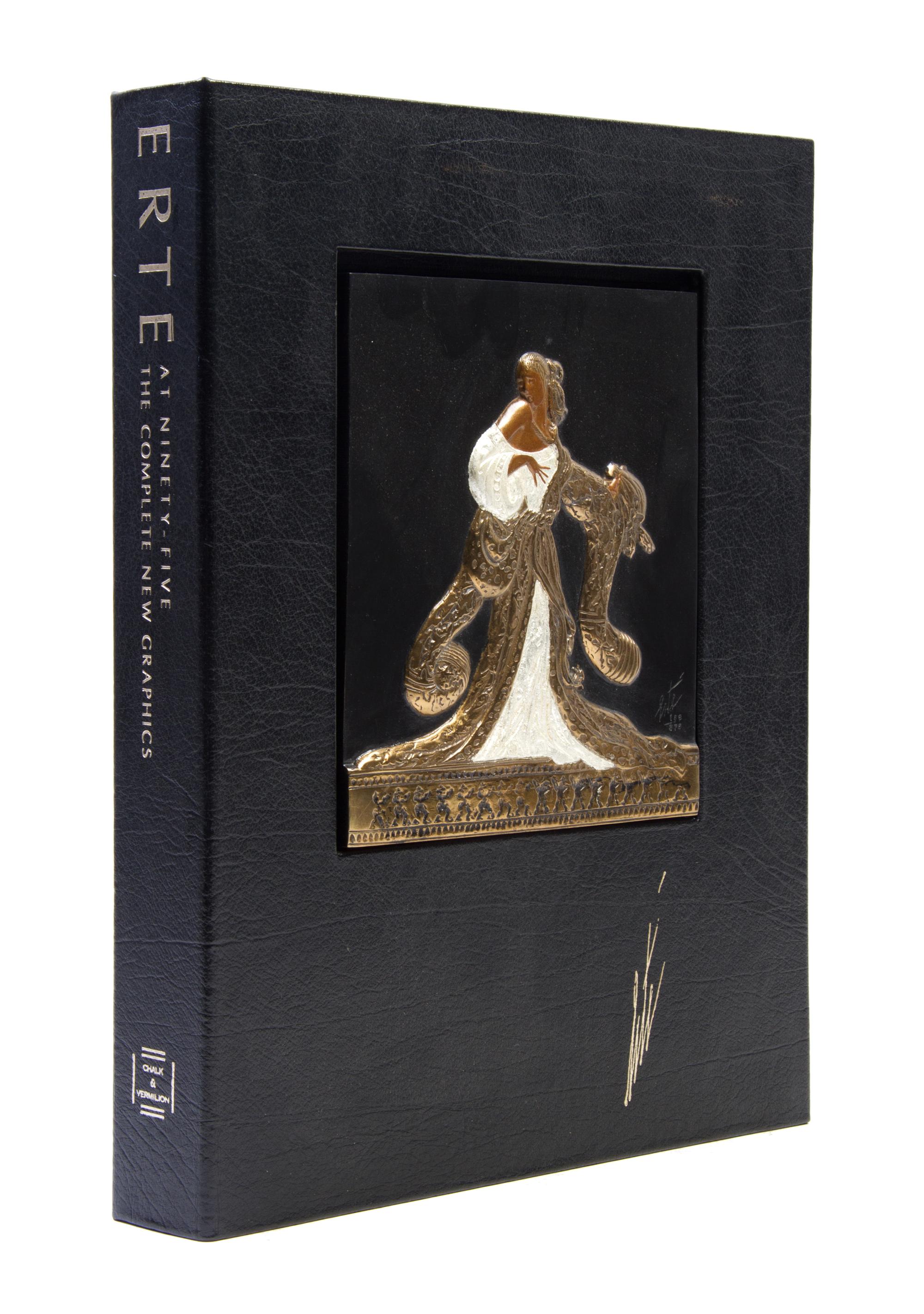 ERTE, ROMAIN DE TIRTOFF. Erte at Ninety-Five. NY, (1987). With polychrome bronze relief mounted to cover. Limited, signed.