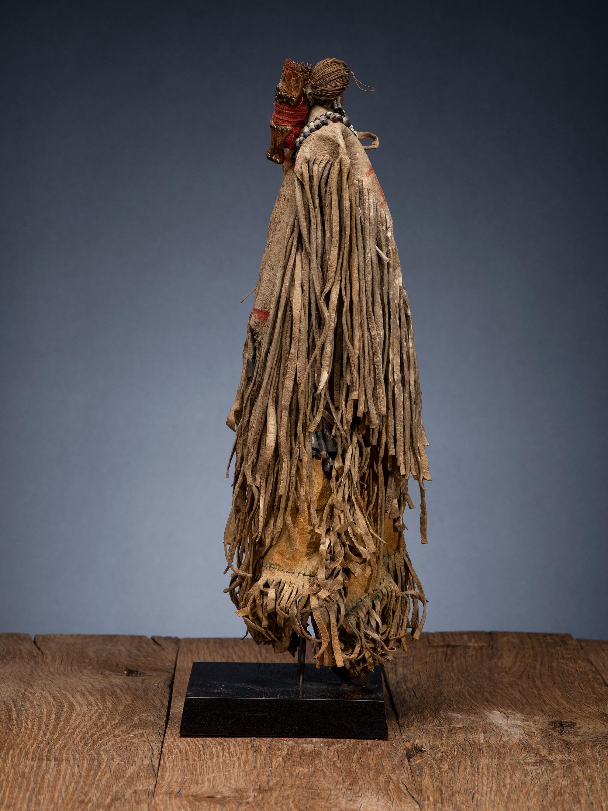 Western Apache Beaded Hide Doll