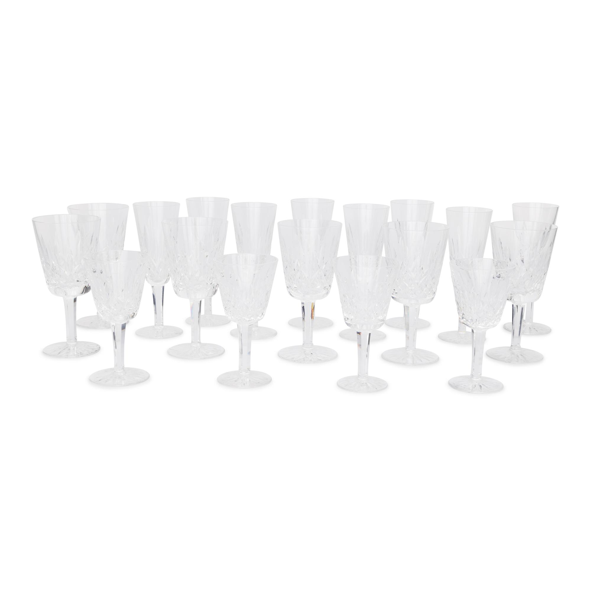 A Waterford Lismore Stemware Service