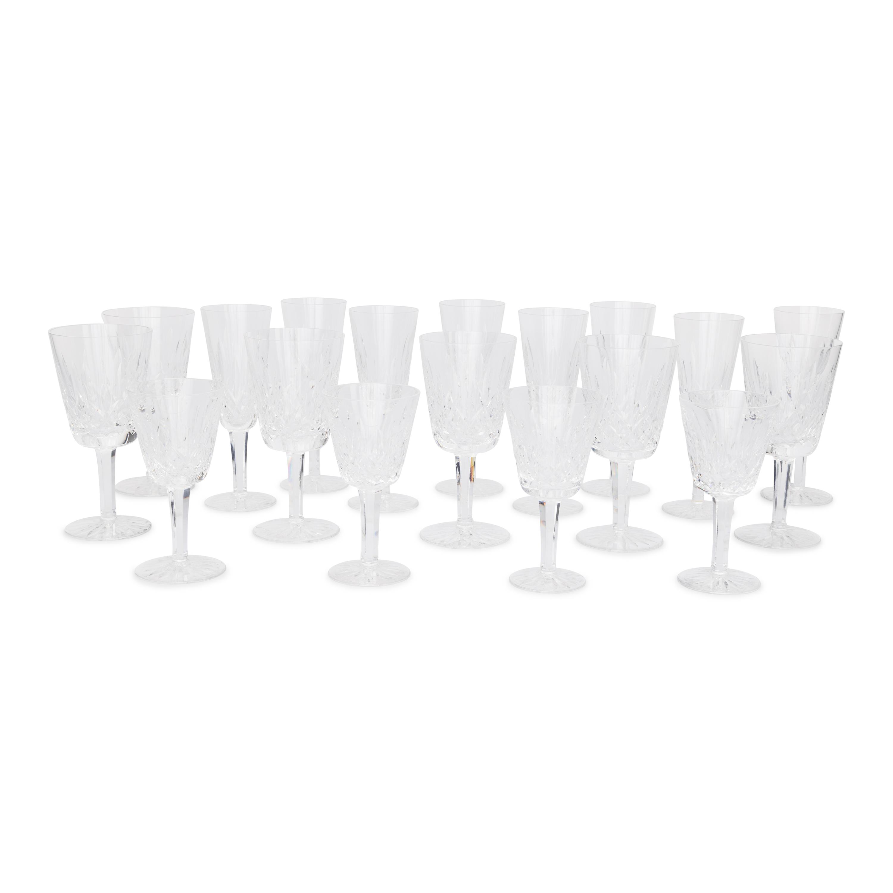 A Waterford Lismore Stemware Service