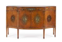 An Edwardian Painted Satinwood Sideboard Height 33 7/8 x width 54 1/2 x depth 20 3/4 inches. — EARLY 20TH CENTURY