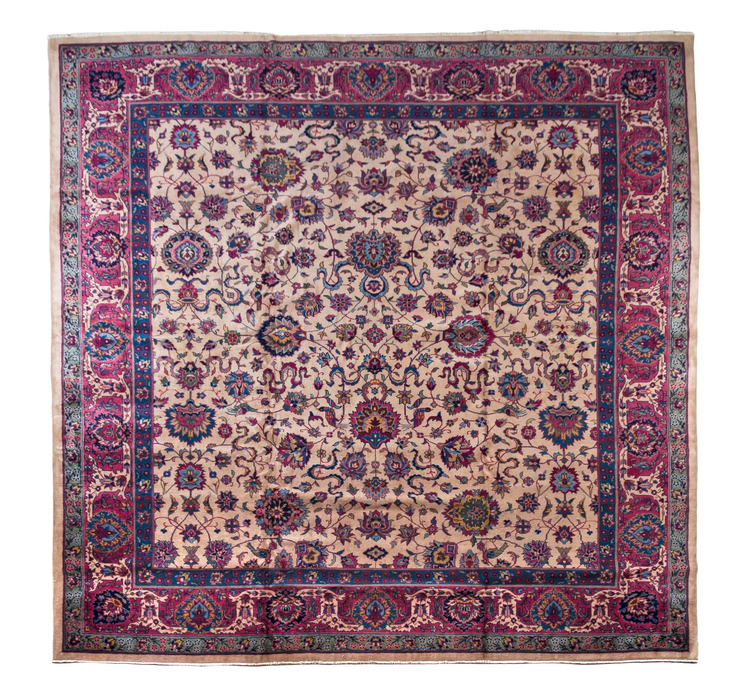 A Kandahar Wool Rug, CIRCA 1920S, 12 feet x 12 feet 11 inches. — CIRCA 1920s