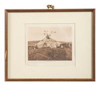 CURTIS, Edward S. Curtis. 9 volume photogravures of Native American subjects.