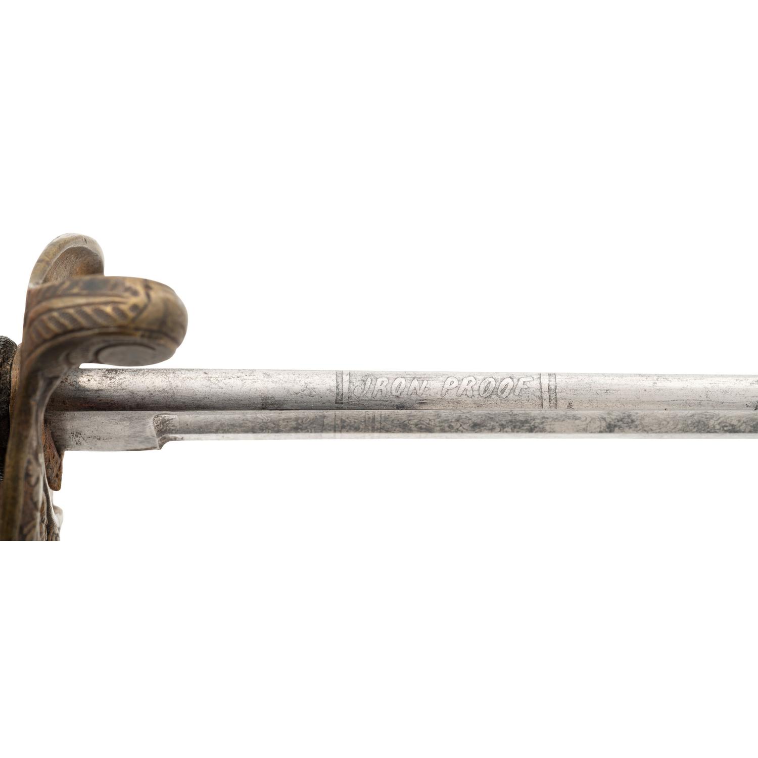 S&K Model 1850 Foot Officers Sword Presented to Sergeant Major (Capt.) George Smith - 7th NJ Infantry - WIA at Chancellorsville