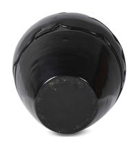 Carved Blackware Pottery Jar, with Avanyu