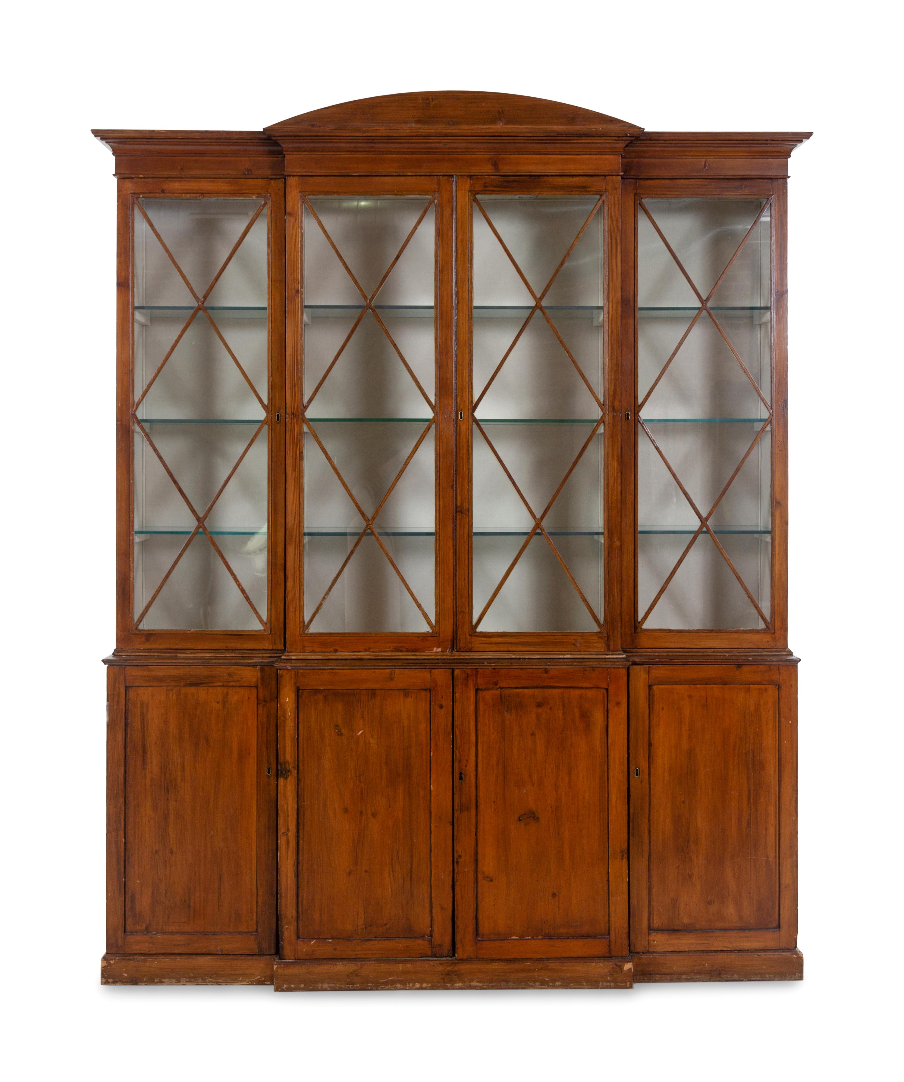 A George III Style Breakfront Bookcase