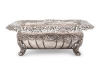 An American Silver Footed Basin