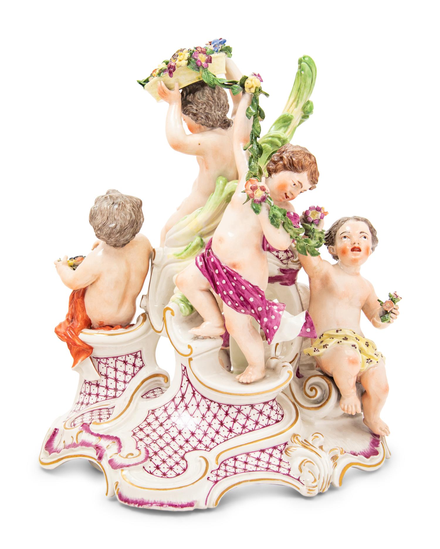 A Frankenthal Porcelain Figural Group