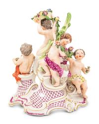A Frankenthal Porcelain Figural Group