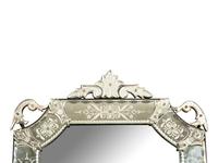 A Venetian Style Etched Glass Pier Mirror