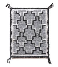 Herman Brown (Navajo, 20th Century), Three Miniature Weavings Largest: 5 3/4 x 4 1/2 inches