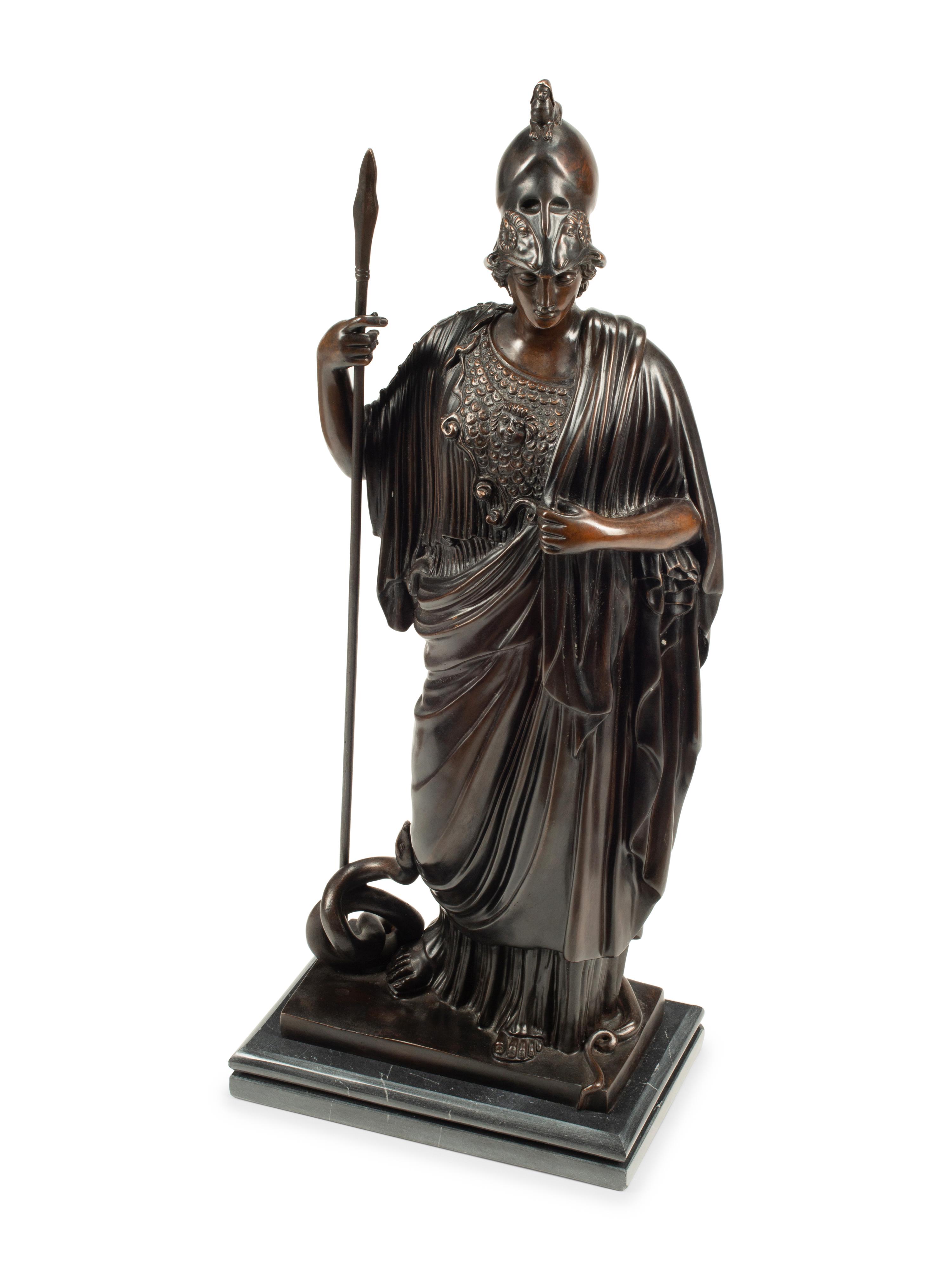 An Italian Bronze Figure of Athena