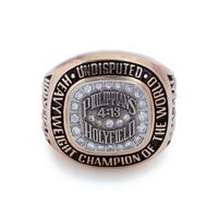 A Rare 1990 Evander Holyfield Team Issued Gold and Diamond Heavyweight Boxing Championship Ring Presented by Holyfield to Longtime Associate