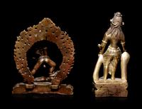 Two Sino-Tibetan Bronze Figures of Deities