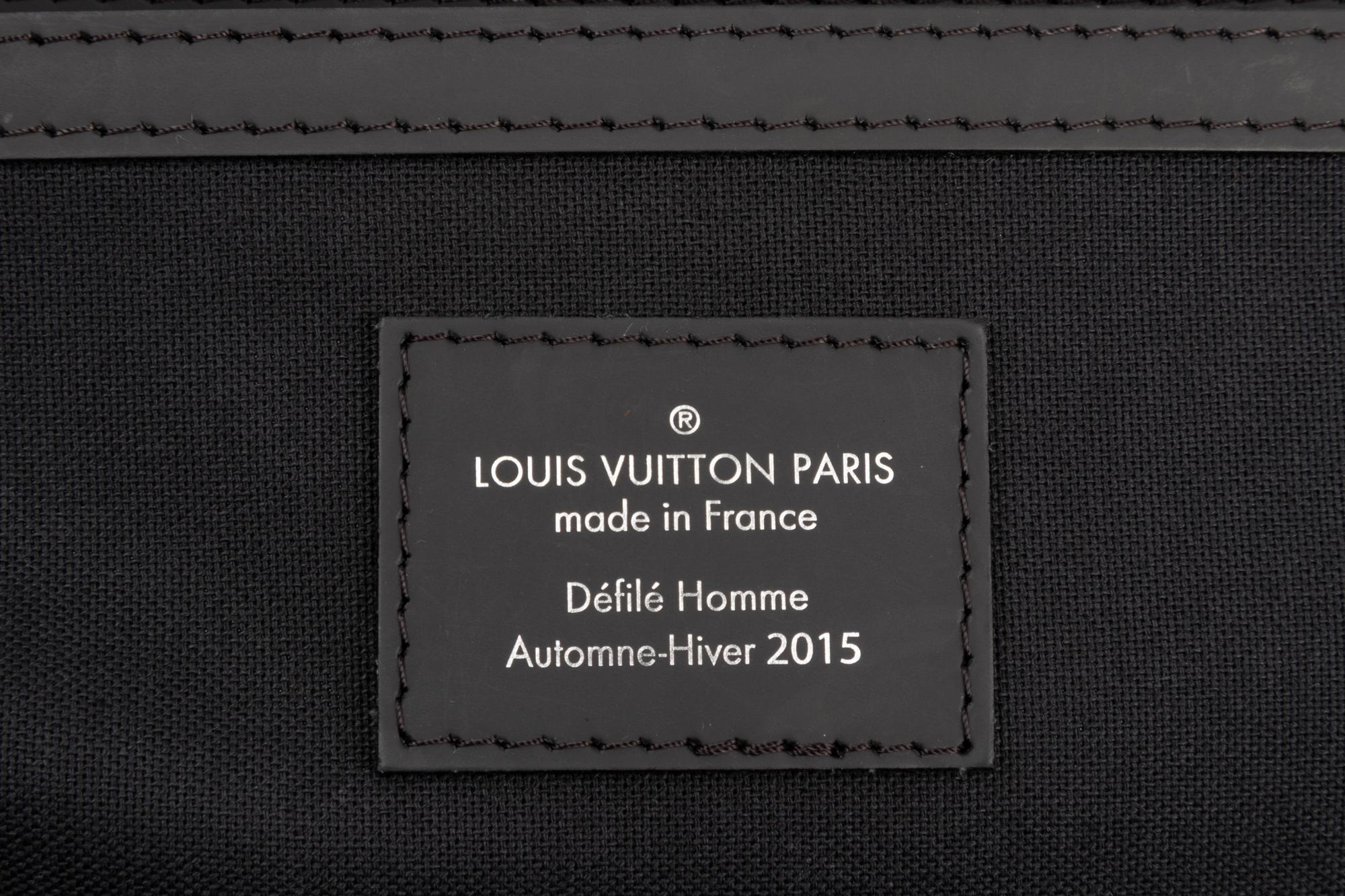 Louis Vuitton Limited Edition Keepall Bandoulière 45 in Damier Graphite, Rope, Christopher Nemeth, Fall Winter 2015-2016