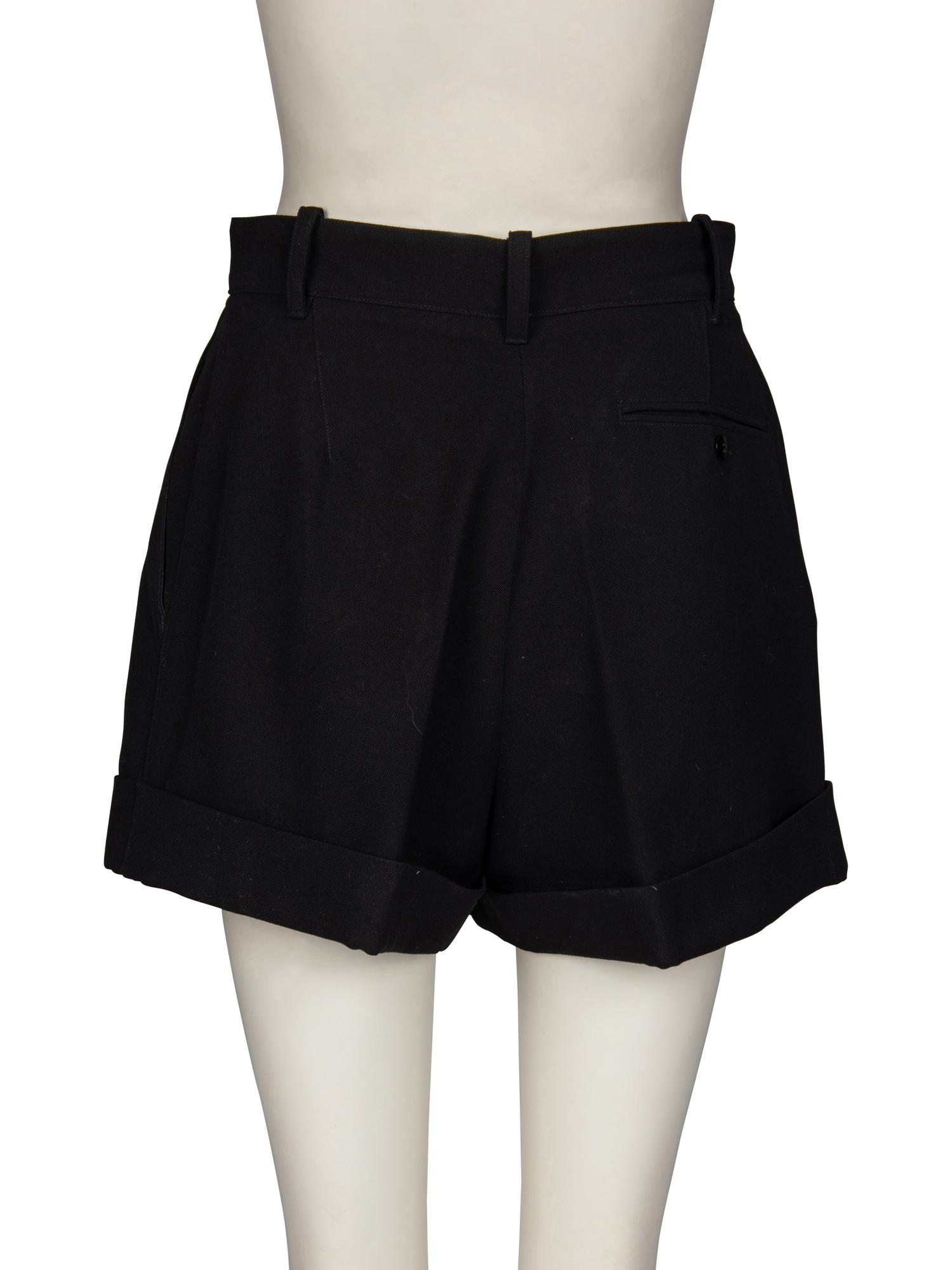 Alaïa, Black Tailored High-Cut Shorts, 1980's