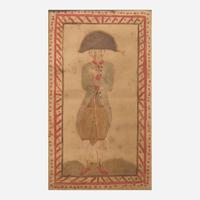 American School 19th century Two Portraits: A Standing Soldier and General Andrew Jackson