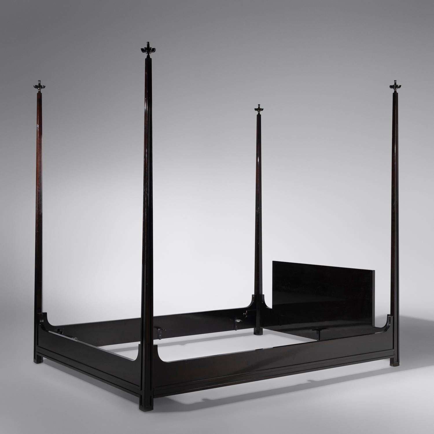 Queen-size four-poster bed, c. 1952 Parzinger Originals, New York