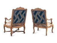 Two Régence Beechwood Fauteuils