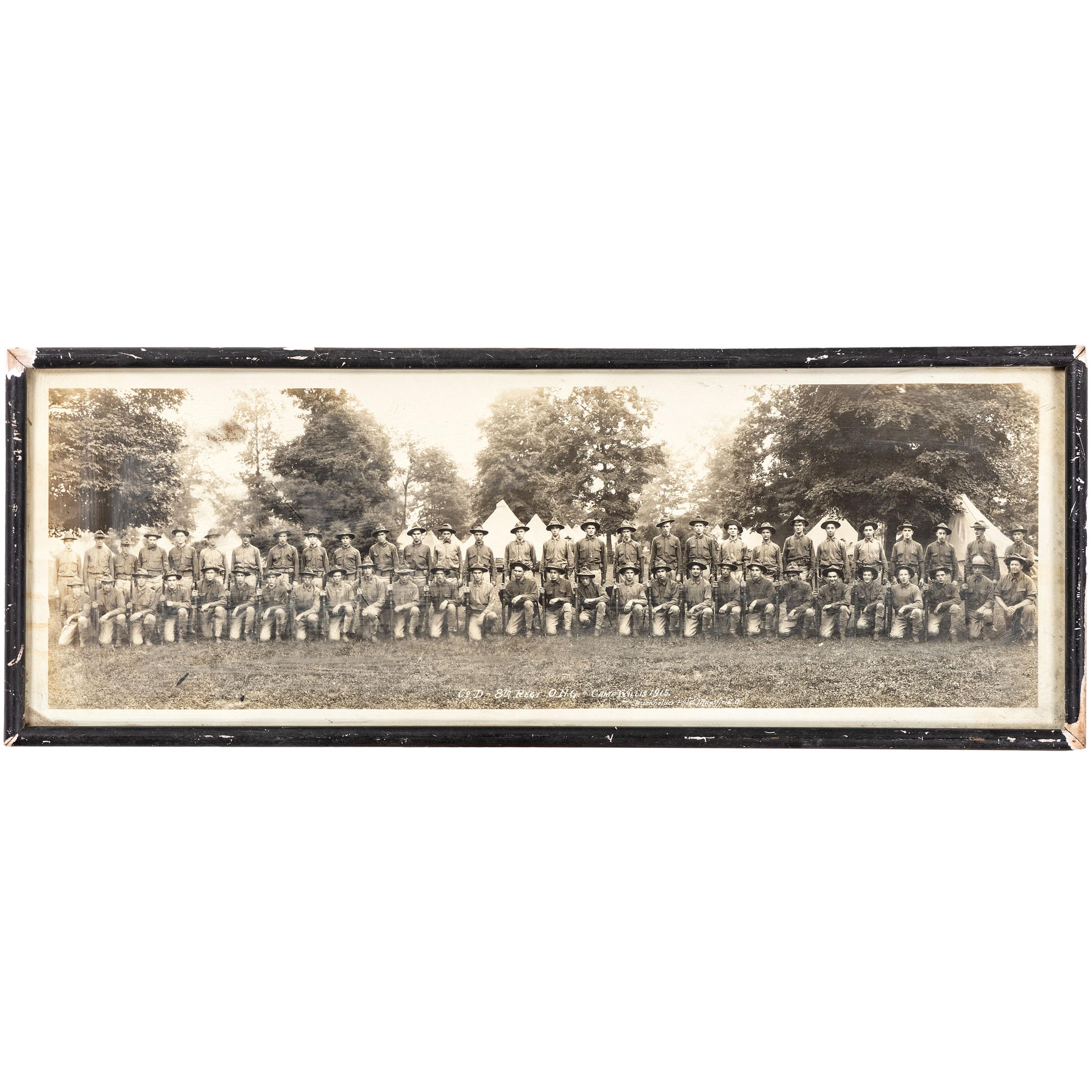 [EARLY PHOTOGRAPHY - MILITARY]. A collection of images featuring military subjects highlighted by regimental group shot, including: