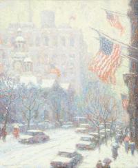 Independence Hall, Winter